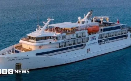 Cruise Ship Strikes Reef on Maiden Voyage After Island Incident