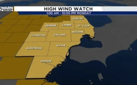 Winter Storm Set to Batter Northern Michigan Monday