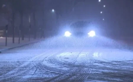 Winter Storm Hits New Jersey, Creating Hazardous Snow and Ice Conditions