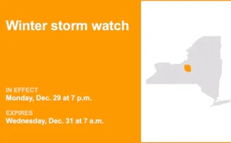 Winter Storm Alert: High Winds Hit Onondaga and Madison Counties Monday to Wednesday
