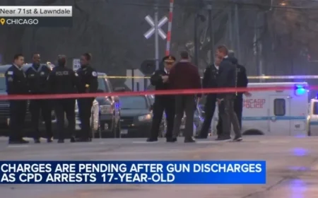 Chicago Crime: Teen Suspect’s Gun Fires in West Lawn Police Struggle