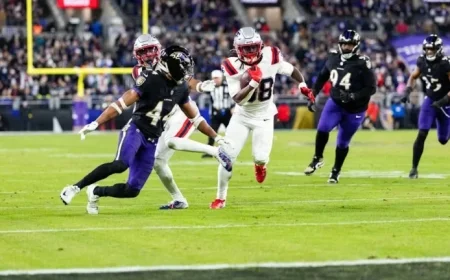 Stevenson’s Game-Winning Touchdown Secures Patriots Playoff Spot, Honors Late Father