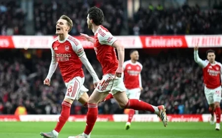 Arsenal Triumphs 2-1 Over Brighton in Exciting Match