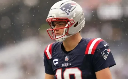 Drake Maye’s Wife Ann Shines in Perfect Patriots Look for Baltimore Victory