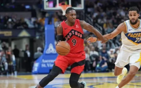 Raptors’ Barrett Returns Against Warriors After Knee Sprain Recovery
