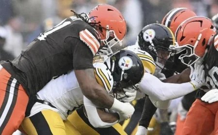 Browns Lead Steelers 10-6 in Third Quarter Action