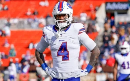 James Cook Poised to Match Elite Franchise Record Against Eagles in Week 17