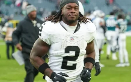 Ashton Jeanty Nears 1,000 Yards in Raiders vs. Giants Game