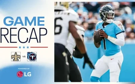 Titans Conclude Year with 34-26 Loss to Saints