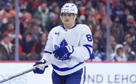 Maple Leafs’ Nylander Out Day-to-Day with Lower-Body Injury vs. Red Wings