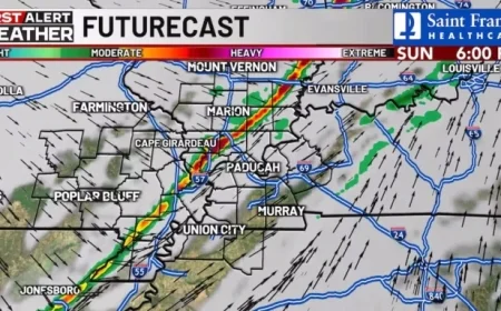 Cold Front Sparks Evening Storms and Strong Winds Alert