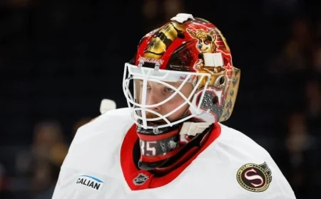 Senators Goalie Linus Ullmark Takes Personal Leave of Absence