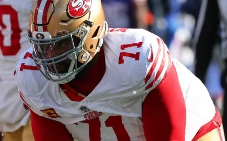 49ers’ LT Williams Injured on First Offensive Play