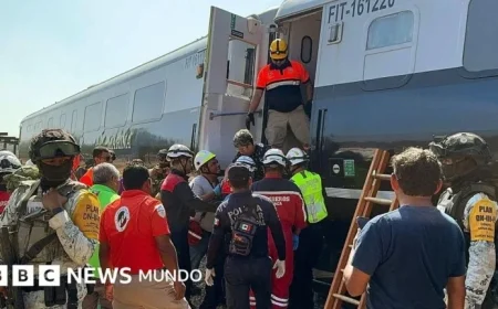 Train Accident in Mexico Claims 13 Lives, Injures Nearly 100