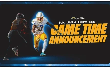 Chargers vs. Broncos: Week 18 Showdown Set for Sunday 1:25 p.m. PT