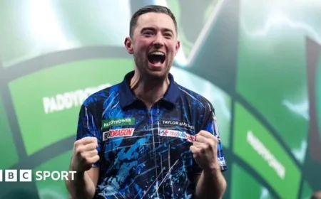 Luke Humphries Narrowly Advances, Michael van Gerwen Triumphs at 2025 Darts Championship