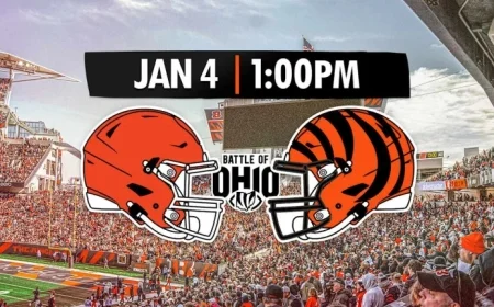 Browns vs. Bengals Week 18 Game Time Revealed