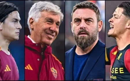 Gasperini and De Rossi’s Predicted Lineups for Roma vs. Genoa