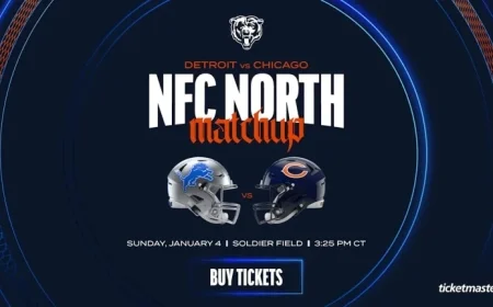 NFL Announces Bears vs. Lions Season Finale Kickoff Time