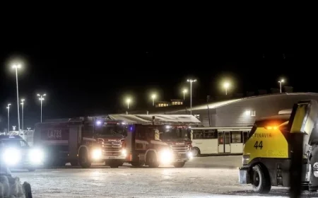 Planes Skid into Snowbanks Amid Strong Winds at Kittilä Airport