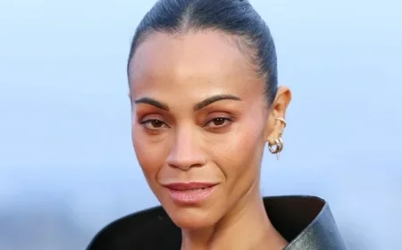 Zoe Saldana Wows Fans in Stunning Black Lingerie Photoshoot