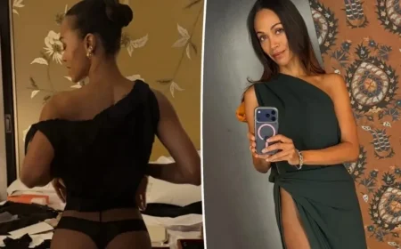 Zoe Saldaña Celebrates ‘Giving Season’ with Festive Christmas Snap