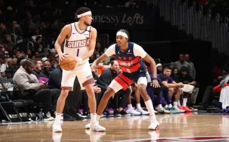 Suns Challenge Wizards in DC as Mark Williams Faces Suspension