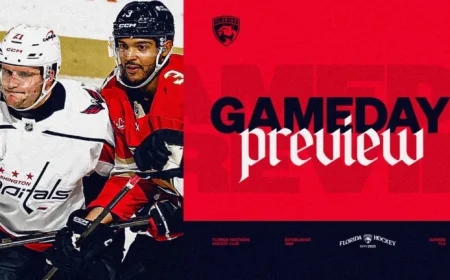 Panthers Face Capitals to Begin Back-to-Back Series in Sunrise