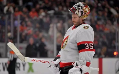 Senators Goalie Linus Ullmark Departs Team for Personal Reasons