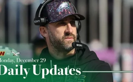 Nick Sirianni Discusses Eagles’ Plan for Resting Starters in Week 18