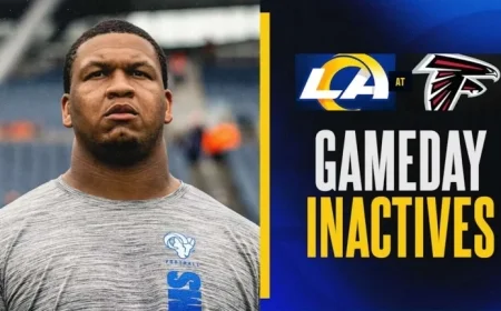 Rams’ Week 17 Inactives: Adams, Dotson, Jackson Miss Falcons Game
