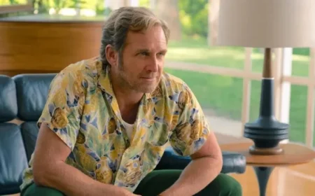 “Josh Lucas Discusses Douglas’ Turmoil After Wife Maxine’s Death in ‘Palm Royale'”