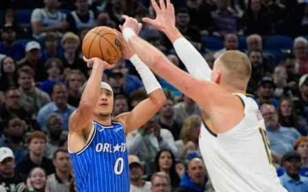 Black Scores Career-High 38 as Magic Defeat Nuggets