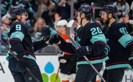 Tolvanen Shines with 3 Points as Kraken Secure Fourth Consecutive Win