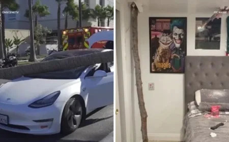 Santa Ana Winds Topple Trees, Cause Damage Across Southern California