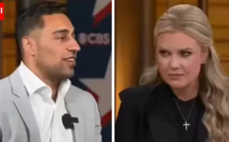 Comedian Parodies Erika Kirk’s Firework Entrance in Viral Video