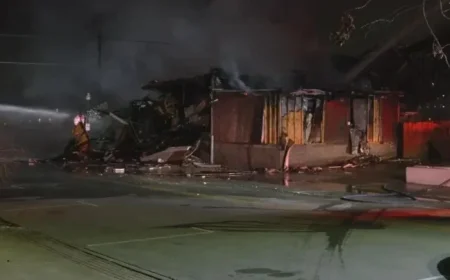 Fire Destroys Cluckers Restaurant in Jeffersonville Overnight