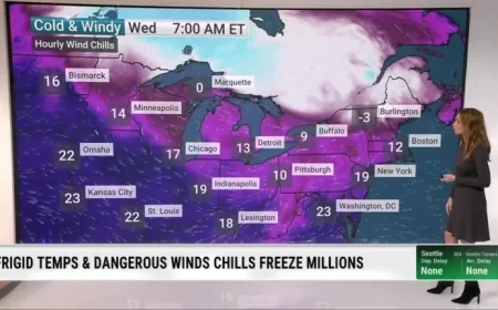 Subzero Wind Chills Hit North, Florida Feels Like 20s and 30s