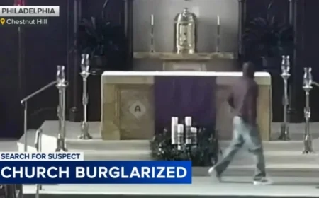 Priest Thwarts Man Stealing from Church Poor Box in Chestnut Hill
