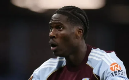 Thomas Tuchel Monitors Aston Villa’s Amadou Onana Ahead of World Cup 2026