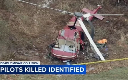 Two Pilots Identified in Fatal Hammonton Helicopter Collision
