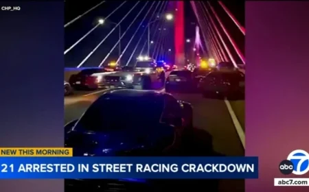 CHP Arrests 21 in 110 Freeway Street Racing Crackdown