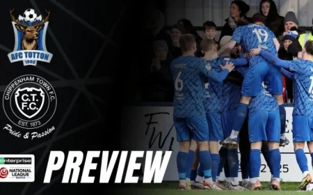 AFC Totton Faces Chippenham Town in National League South Showdown