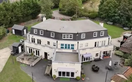 Bobby George’s Dart-Shaped Mansion: 18 Bedrooms, Three Lakes Crafted