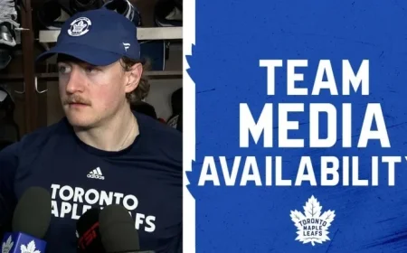 Maple Leafs Hold Media Briefing Ahead of New Jersey Game, Dec 30, 2025