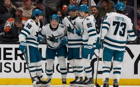 Macklin Celebrini Reaches Milestone in Sharks’ Victory Over Ducks