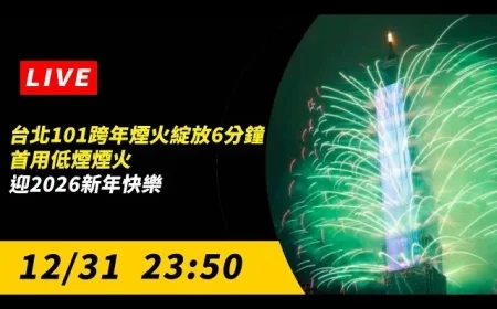 Taipei 101 Fireworks Illuminate 2026 New Year for 6 Minutes