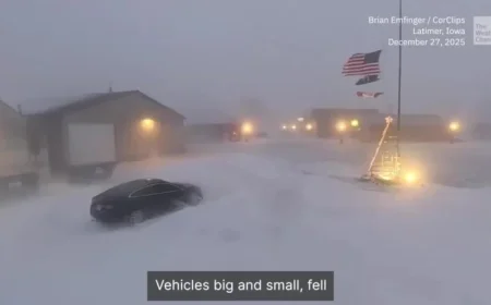 Midwest Battles Fierce Winds, Heavy Snow, and Vast Pileups