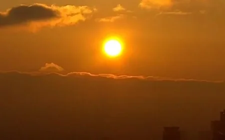 Namsan Captures Year’s Final Inland Sunset Today