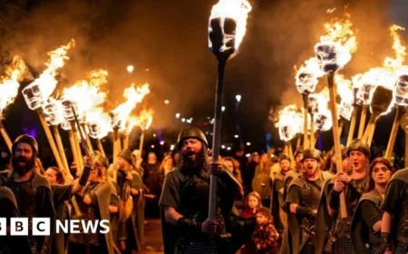Edinburgh’s Hogmanay Celebrations Ignite with Torchlight Procession